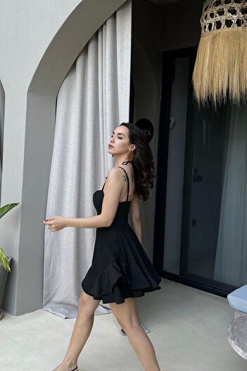 Eka Women's Black Shorts Dress 0684-4726