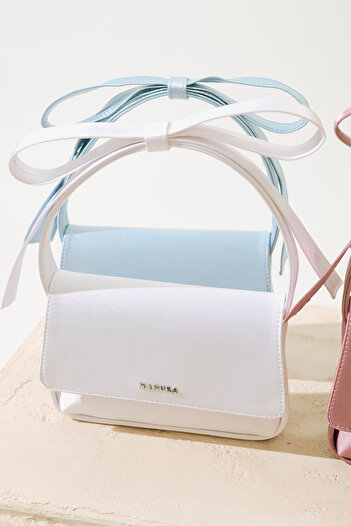 Manuka Bow Detail Bag Ecru