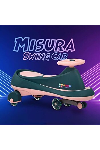 ALBADER Magic Swing Cars - Kids' Push Ride-On Toys with Music & Lights Efficts, Push Ride on Toy
