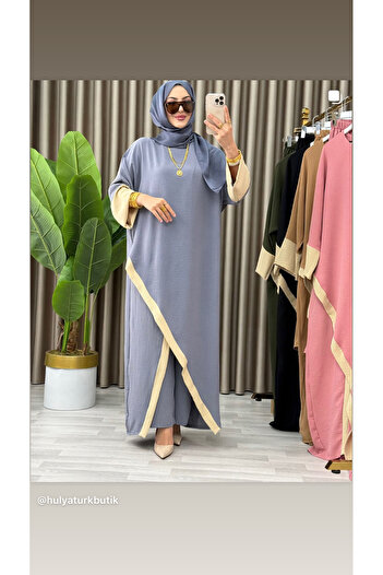 HÜLYA TÜRK BUTİK Long Tunic Pants Suit