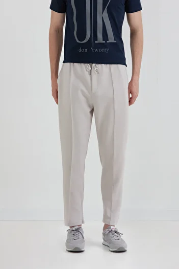 Fulla Moda Elastic Waist Cuffed Jogger Pants