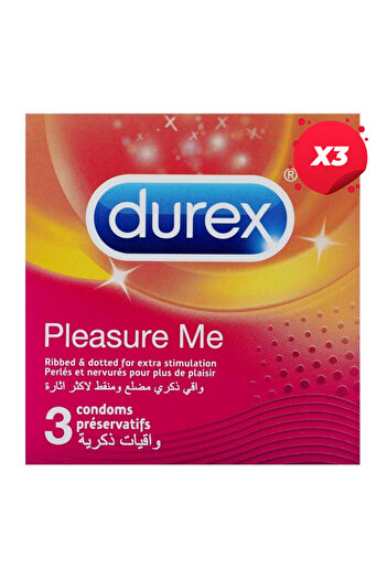 Durex X3 - DUREX CONDOM 3PCS/SET PLEASURE ME