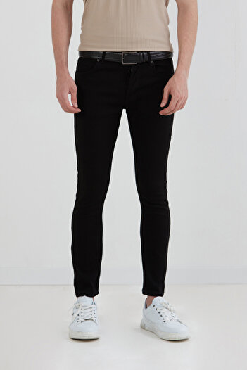 Fulla Moda Zippered Straight Jean Trousers