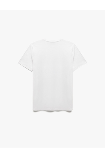 Koton New Season Cotton Short Sleeve Slim Fit Crew Neck Men's Basic T-Shirt