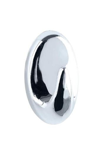 Generic Wenko 6-Piece Self-Adhesive Midget Plastic Wall Hook Set Chrome 4403120100