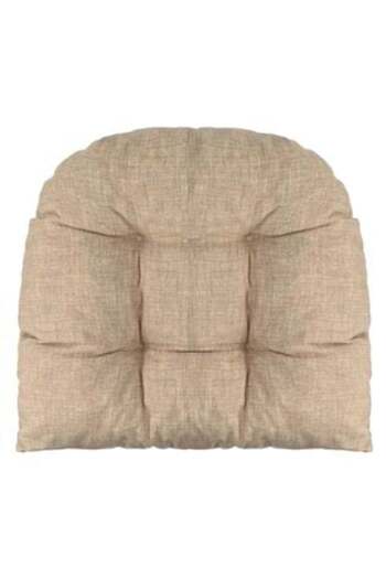 OEM Floor Cushion Horseshoe Beige Brown 45 x 50 cm
