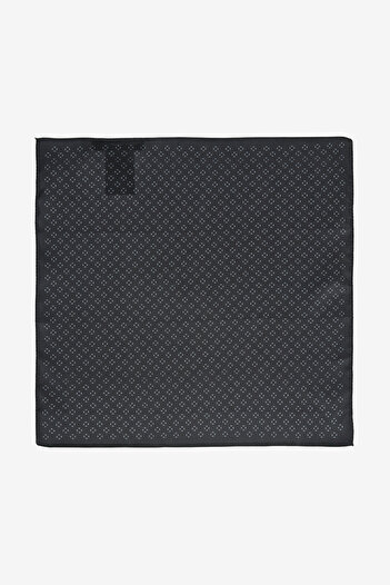 ALTINYILDIZ CLASSICS Men's Black Patterned Handkerchief