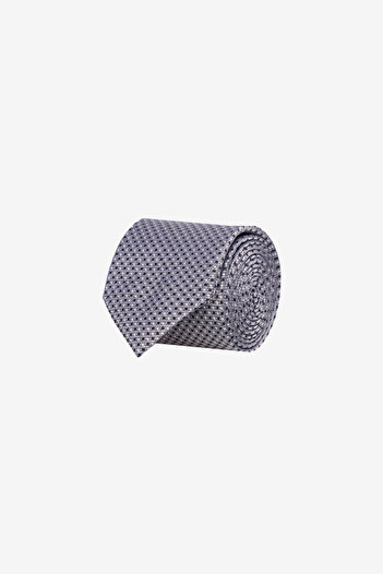 ALTINYILDIZ CLASSICS Men's Grey-Black Patterned Tie