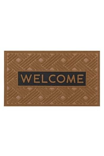 OEM Entry Mat Brown with Embossed Message "Welcome" 75 x 45 cm