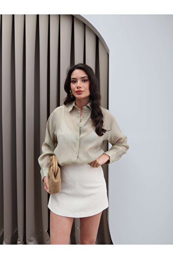 ESRAHELVACI Green Transparent Shirt