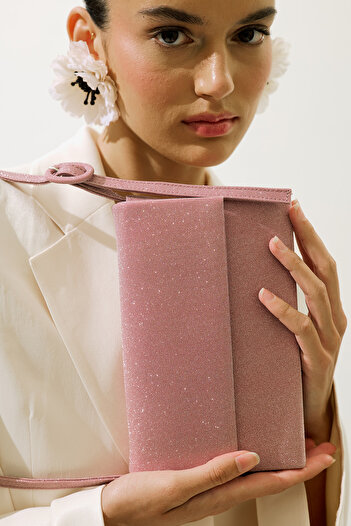 Manuka Shiny Covered Evening Bag Powder