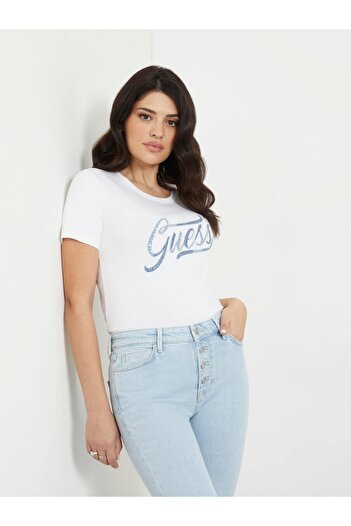 Guess Women's White T-Shirt W4RI52I3Z14