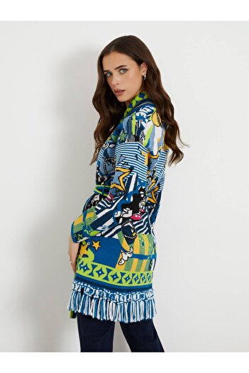 Guess Kadın Heidi Multi-color Kemerli Hırka