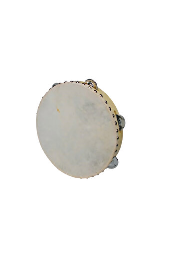 Hayman CSN0705, tambourine drum, wood, 7 inches, 5 jingles