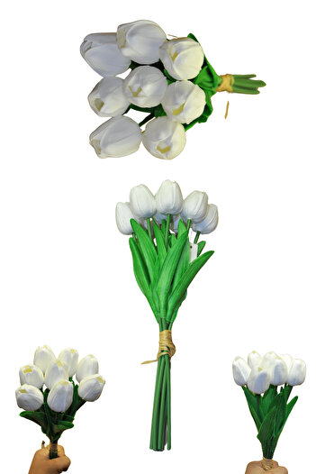 Larenya Buchet de flori artificiale de lalele |   Decor pentru nunți, acasă și cadouri |   Calitate care nu se estompează