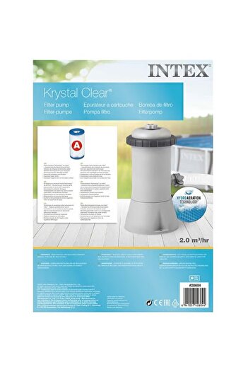 Intex Krystal Clear Cartridge Filter Pump 530 GPH