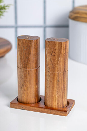 FH finehome Volina Acacia Salt and Pepper Shaker