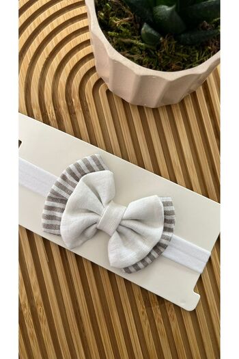 MBK GARDEN Baby Bandana Bow Model – Soft Elastic Fabric, Cute and Comfortable Accessory