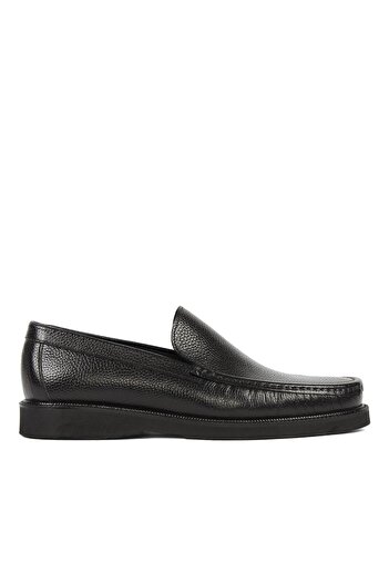 Celal Gültekin Men's Black Leather Loafer