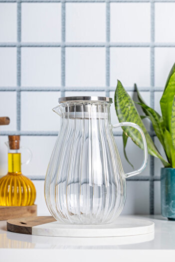 FH finehome Olina Metal Kapaklı Sürahi 1800ml