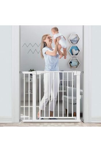 indiggo All-In-One Safety Gate BabyBlock®01 75+14 Cm Extension