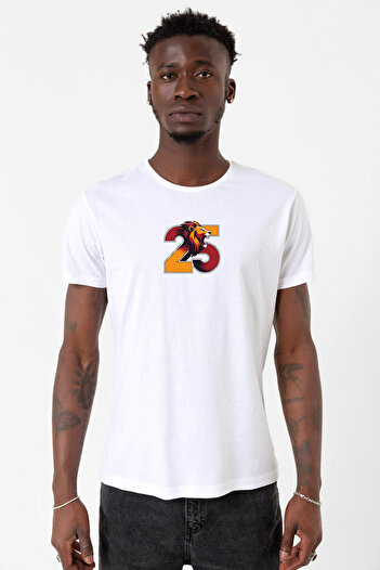 Tshirthane 25 Ανδρικό μπλουζάκι Lion White Cycling