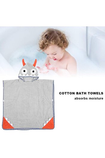 Generica Baby Bath Towel, Comfortable Ultra Absorbent Hooded Bathrobe Cute Design Hooded Towels for Bathing