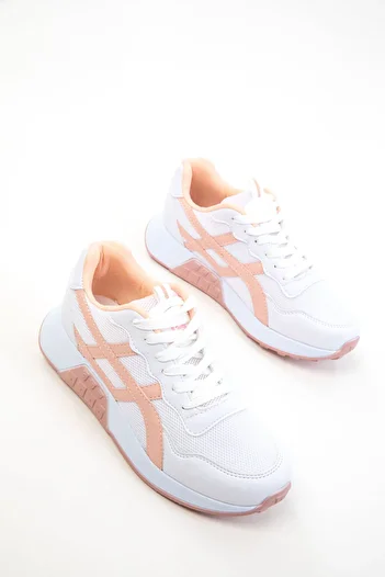 SOHO Weiß-Pulver Damen Sneaker 20654