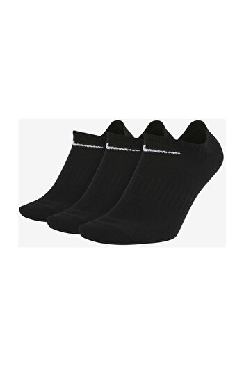 Nike Unisex Black 3-Piece Socks Set SX7678-010 Everyday Lightweight