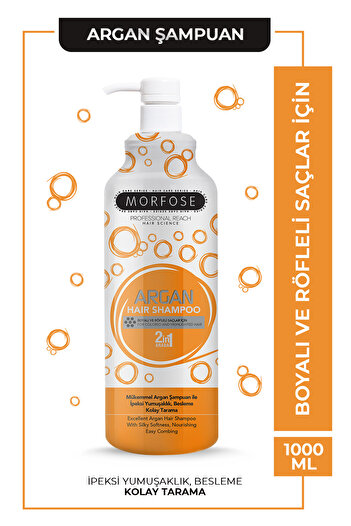 Morfose 1000 ml Argan Hair Shampoo - 3 Pieces
