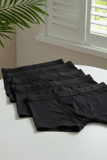 Trendyol Collection Πακέτο 5 Black Boxers - TMNAW21BX0018