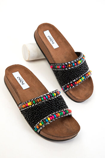 SOHO Black Women's Slippers 20675
