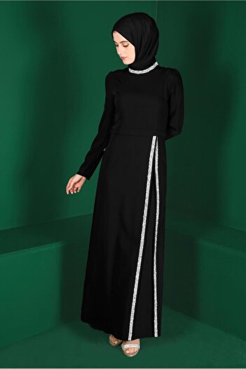 Alvina Stone Detailed Dress 42887