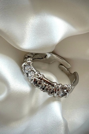 Leo'Stone New Series Xoxo Co Model Adjustable Women's Steel Ring