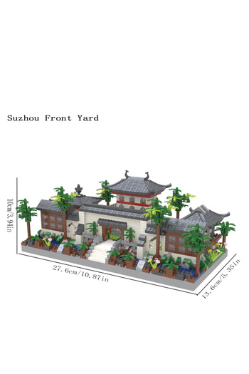 Choice Suzhou Front Yard Suzhou Garden puzzle micro particle assembly type building block ethnic style buil