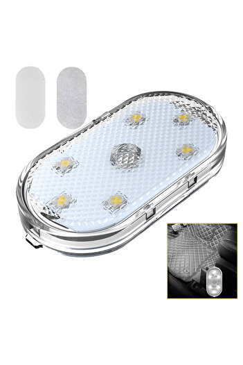 Choice WHITE 1pc Touch Sensor USB LED Interior light LED Lamp Car Ceiling Lamp Reading Light Car Decoration