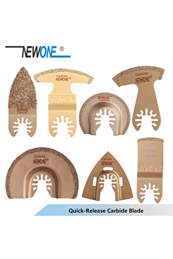 Choice kit6 NEWONE Quick Release change Oscillating Tool Saw Blades Carbide Grinding Blades for multi tool