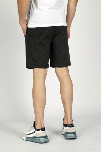 Lee Cooper Men's Knitted Shorts - Sorce - Anthracite & Melange
