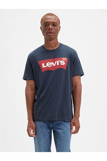 Levi's Чоловіча темно-синя футболка з логотипом 177830313