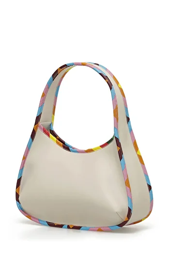 Butigo Skin Colored Serit Shoulder Bag - 4FX Ecru Multi Women's Shoulder Bag