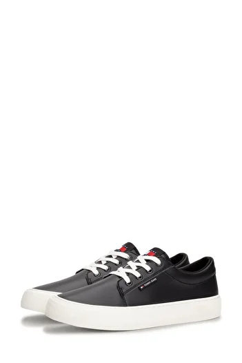 Tommy Hilfiger Tjm Vulc. Černé pánské tenisky Skate Derby Ess