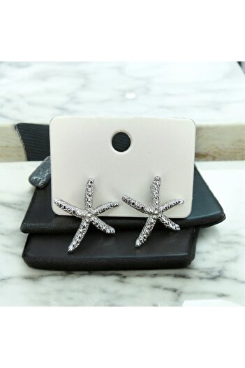 Candy Patterned Starfish Earrings