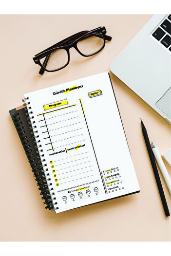 Apeirona | Limitless Art Daily Planner Undated Agenda| 90 Sheets| Hard Cardboard Cover| Steel Spiral
