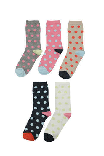 Polaris Point 5 Li Skt-W 4Pr Multicolored Women's Socks