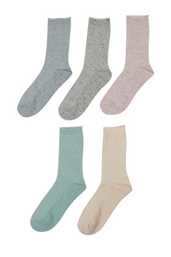 Polaris Nope 5 Li Skt-W 4Pr Multicolored Women's Socks