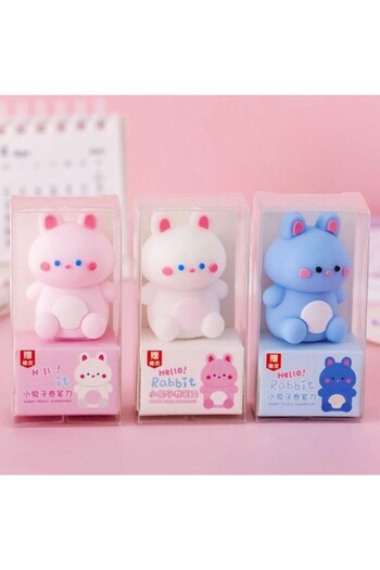 Linea 1 Fun Rabbit Pencil Sharpener with Eraser Gift