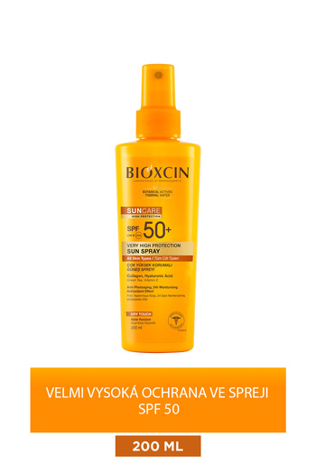 Bioxcin Ochranný sprej proti slunci s velmi vysokým ochranným faktorem SPF 50 - 200ml