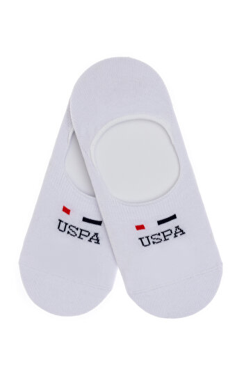 U.S. Polo Assn. Men's White 2-Piece Ballerina Socks 50311356-Vr013