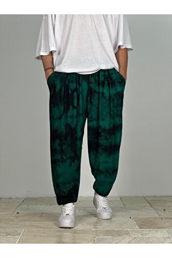 COCOPELLI Green Batik Pleated Half Shalwar