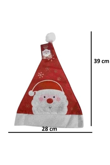 Flippy Santa Claus Hat with Snowflakes, Flippy, Universal, Textile, 28 x 39 cm, White/Red